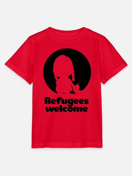 Refugees welcome - Stanley/Stella Kinder T-Shirt MINI CREATOR  - Rot
