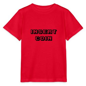 Arcade Insert Coin schwarz - Stanley/Stella Kinder T-Shirt MINI CREATOR  - Rot - Vorne - Jaiden (125cm)