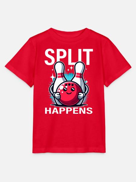 Split kommt Bowling-Freude - Stanley/Stella Kinder T-Shirt MINI CREATOR - Rot
