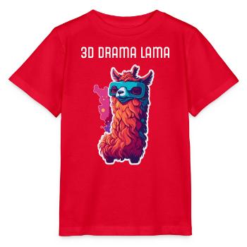 Blade 3D Drama Brille - Stanley/Stella Kinder T-Shirt MINI CREATOR  - Rot - Vorne - Jaiden (125cm)