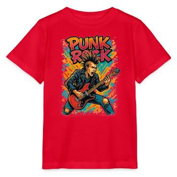 Punk - Stanley/Stella Kinder T-Shirt MINI CREATOR  - Rot - Vorne - Jaiden (125cm)