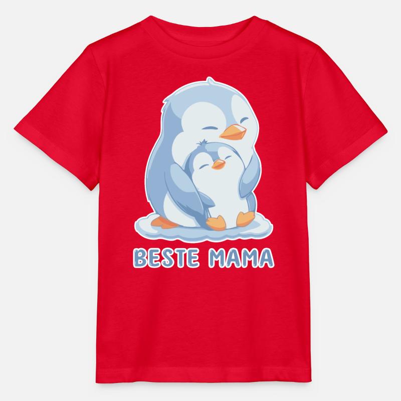 Beste Mama Pinguin Muttertag - Stanley/Stella Kinder T-Shirt MINI CREATOR  - Rot