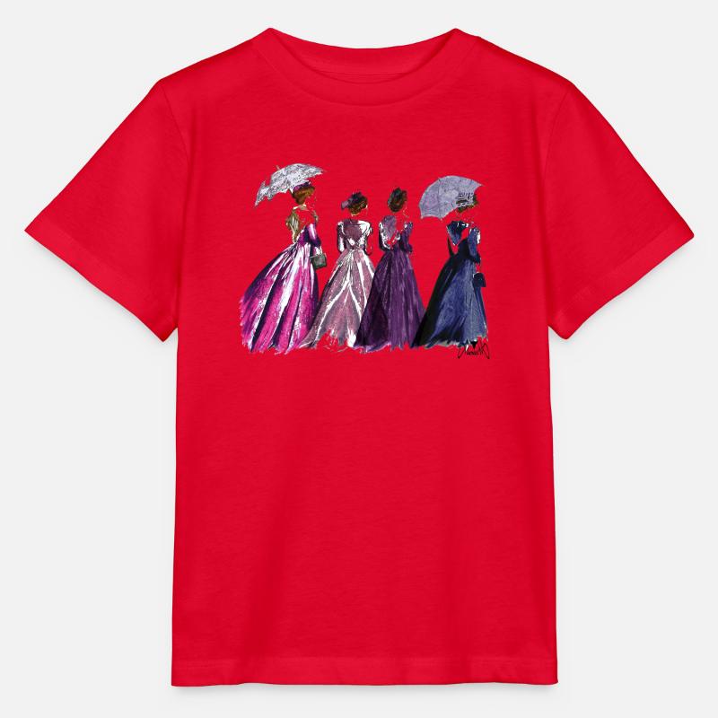 arlésienne regenschirm - Stanley/Stella Kinder T-Shirt MINI CREATOR  - Rot