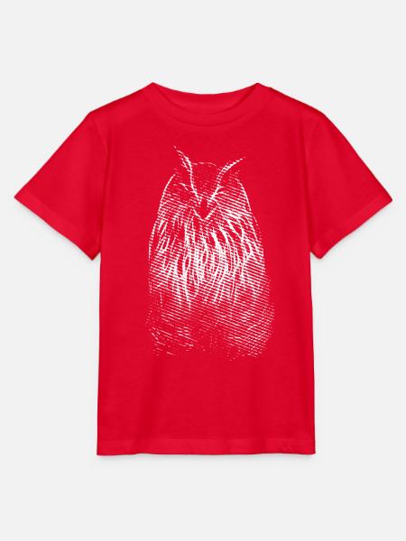 Das Lächeln von Herrn Owl. Eule, Eule - Stanley/Stella Kinder T-Shirt MINI CREATOR - Rot