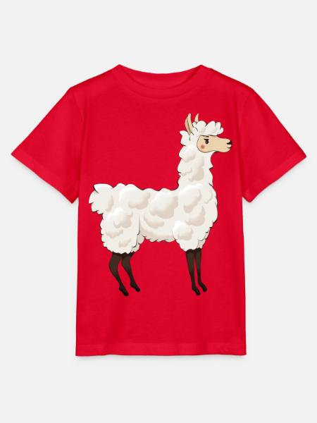 Llama - Stanley/Stella Kinder T-Shirt MINI CREATOR  - Rot