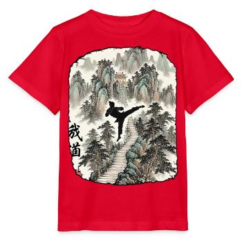 Kampfkunst Kampfsport - Stanley/Stella Kinder T-Shirt MINI CREATOR  - Rot - Vorne - Jaiden (125cm)