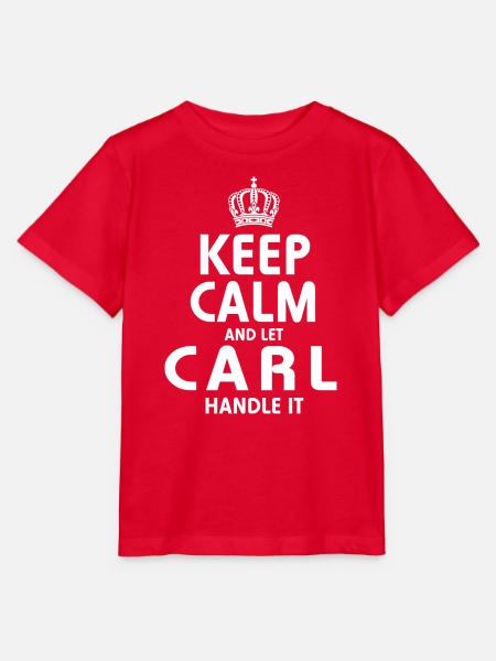 CARL: Regel das. - Stanley/Stella Kinder T-Shirt MINI CREATOR  - Rot
