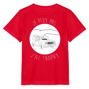 Ich kann nicht, ich habe Trophäe, dunkle Kleidung Version - Stanley/Stella Kinder T-Shirt MINI CREATOR  - Rot - Vorne - Jaiden (125cm)