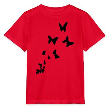 butterfly - butterflies - Stanley/Stella MINI CREATOR Kids’ T-Shirt - red - Front - Jaiden (125cm)
