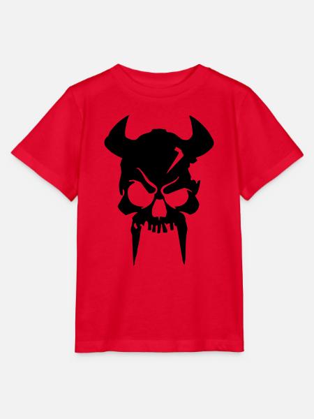 viking skeleton - Stanley/Stella Kinder T-Shirt MINI CREATOR - Rot