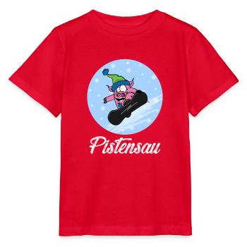Pisten-Poops - Stanley/Stella Kinder T-Shirt MINI CREATOR  - Rot - Vorne - Jaiden (125cm)