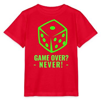 GAME OVER? - NEVER! - Stanley/Stella Kinder T-Shirt MINI CREATOR  - Rot - Vorne - Jaiden (125cm)