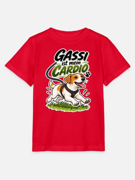 Gassi ist mein Cardio - Stanley/Stella Kinder T-Shirt MINI CREATOR  - Rot