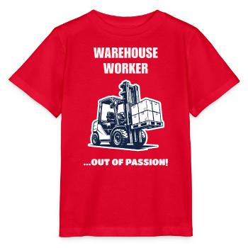 Warehouse Worker Out Of Passion Stapler Geschenk - Stanley/Stella Kinder T-Shirt MINI CREATOR  - Rot - Vorne - Jaiden (125cm)