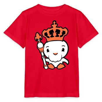 Oiseau Roi Couronne Souverain Barbe Ancien Empire - T-shirt bio MINI CREATOR Stanley/Stella Enfant - rouge - Devant - Jaiden (125cm)