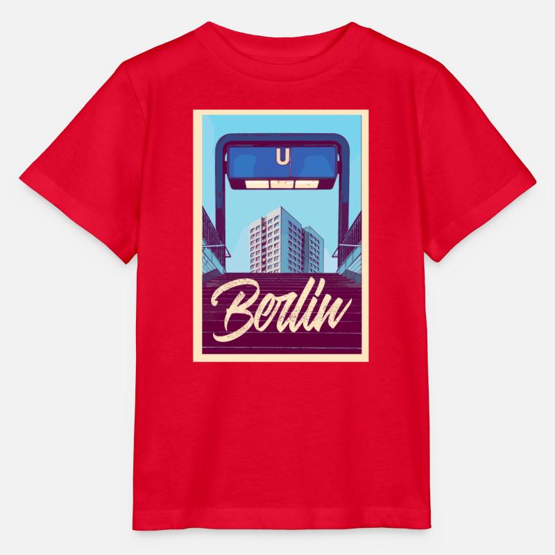 Berlin U-Bahn - Stanley/Stella Kinder T-Shirt MINI CREATOR - Rot