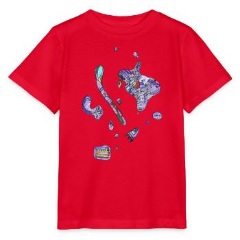 Bunte Flecken - Stanley/Stella Kinder T-Shirt MINI CREATOR  - Rot - Vorne - Jaiden (125cm)