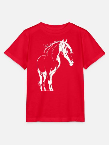 Majestic Horse - Stanley/Stella Kinder T-Shirt MINI CREATOR  - Rot