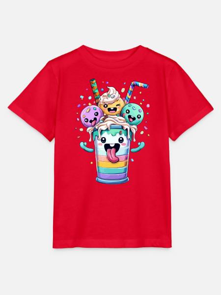 Regenbogen-Smoothie Party - Stanley/Stella Kinder T-Shirt MINI CREATOR - Rot