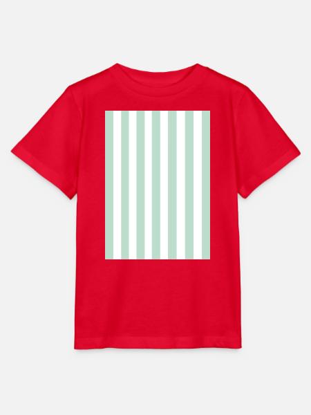 Streifen - grün weiß personalisierbar - Stanley/Stella Kinder T-Shirt MINI CREATOR - Rot
