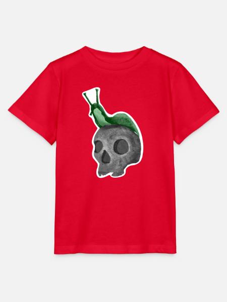 Schädel mit Schnecke - Stanley/Stella Kinder T-Shirt MINI CREATOR - Rot