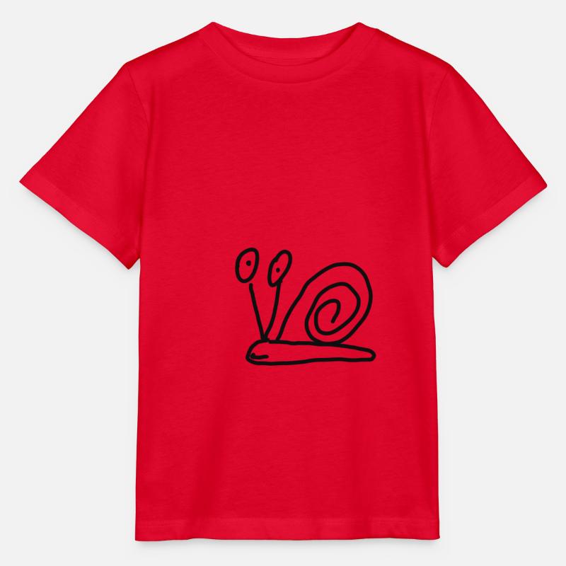 Escargot - T-shirt bio MINI CREATOR Stanley/Stella Enfant - rouge