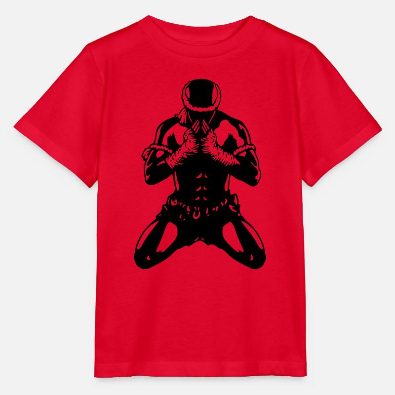 muay_thai_fighter04a - T-shirt bio MINI CREATOR Stanley/Stella Enfant - rouge
