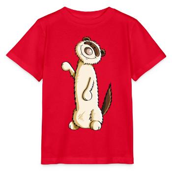 Little Harlequin Ferret - Ferret - Marten - Stanley/Stella MINI CREATOR Kids’ T-Shirt - red - Front - Jaiden (125cm)