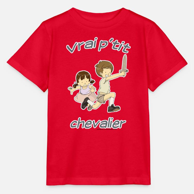 Vrai p'tit chevalier - T-shirt bio MINI CREATOR Stanley/Stella Enfant - rouge