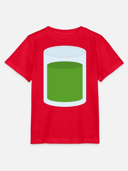 Grüner Saft im Glas - Stanley/Stella Kinder T-Shirt MINI CREATOR  - Rot