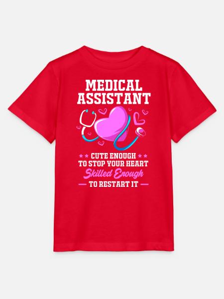 Arzthelferin MFA - Stanley/Stella Kinder T-Shirt MINI CREATOR - Rot