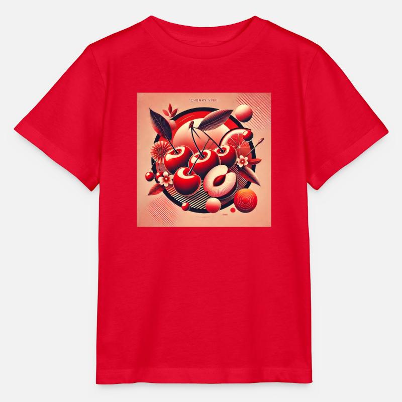 Cherry Vibe - Passion en rouge - T-shirt bio MINI CREATOR Stanley/Stella Enfant - rouge