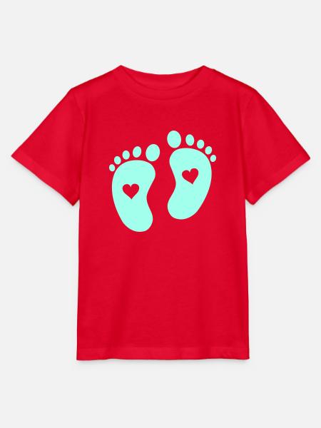 babyfüße - Stanley/Stella Kinder T-Shirt MINI CREATOR  - Rot