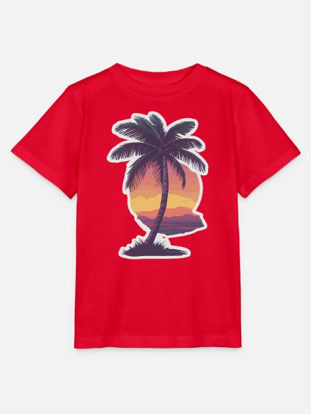 Palme - Stanley/Stella Kinder T-Shirt MINI CREATOR - Rot