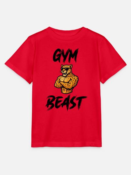 gepard comic gym - Stanley/Stella Kinder T-Shirt MINI CREATOR - Rot