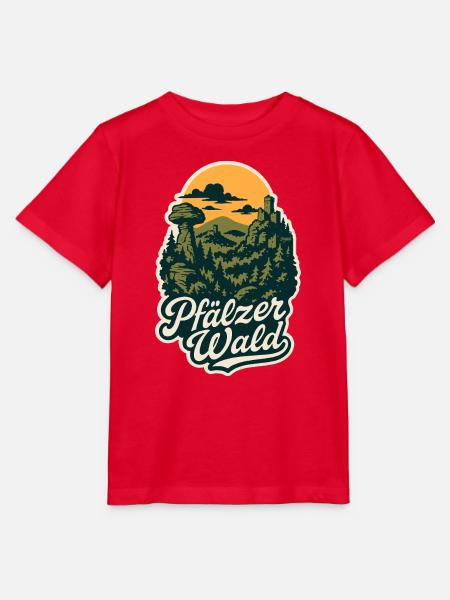 Pfälzer Wald – Mystische Kulturlandschaft - Stanley/Stella Kinder T-Shirt MINI CREATOR  - Rot