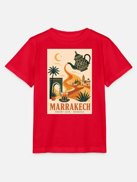 Entdecken Sie Marrakesch in Marokko - Stanley/Stella Kinder T-Shirt MINI CREATOR  - Rot