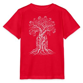Baobab-Baum des Lebens - Stanley/Stella Kinder T-Shirt MINI CREATOR  - Rot - Vorne - Jaiden (125cm)