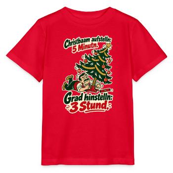 Christbaam grad hinstelln - Stanley/Stella Kinder T-Shirt MINI CREATOR  - Rot - Vorne - Jaiden (125cm)