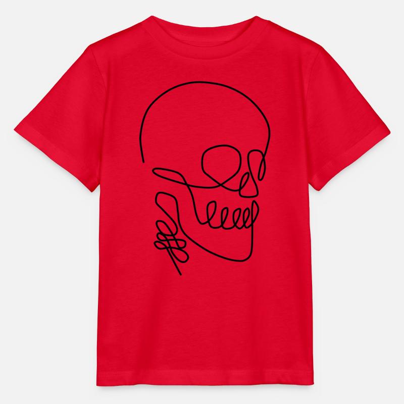 crâne - T-shirt bio MINI CREATOR Stanley/Stella Enfant - rouge