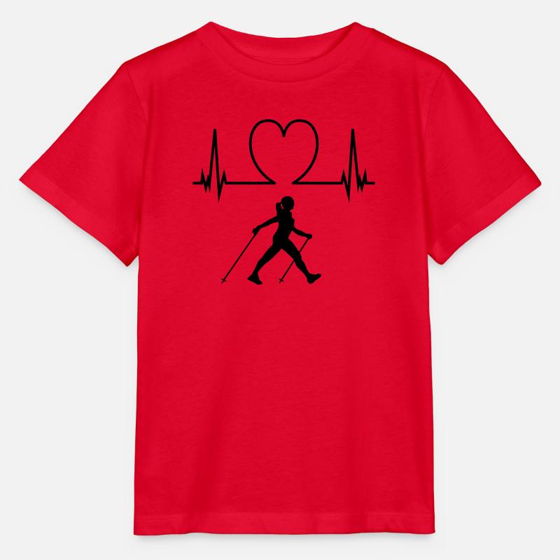 Nordic walking - Stanley/Stella Kinder T-Shirt MINI CREATOR - Rot