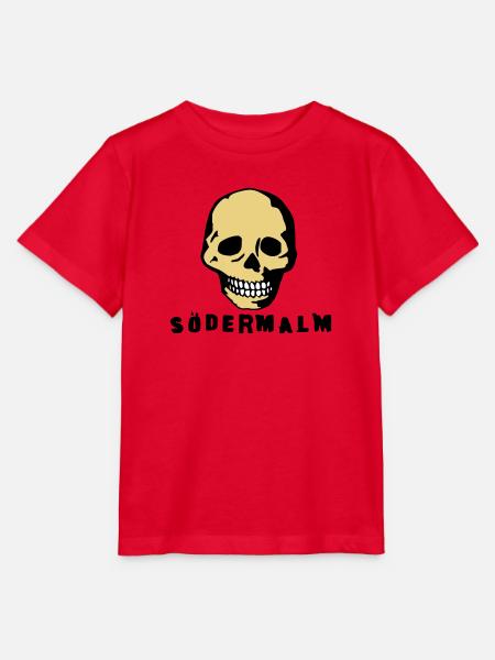 Södermalm (dödskalle) - T-shirt MINI CREATOR barn från Stanley/Stella - röd