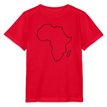 africa silhouette - Stanley/Stella Kinder T-Shirt MINI CREATOR  - Rot - Vorne - Jaiden (125cm)