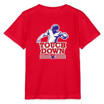 Touch down american dream - Stanley/Stella Kinder T-Shirt MINI CREATOR  - Rot - Vorne - Jaiden (125cm)