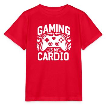 Gaming ist mein Cardio - Stanley/Stella Kinder T-Shirt MINI CREATOR  - Rot - Vorne - Jaiden (125cm)