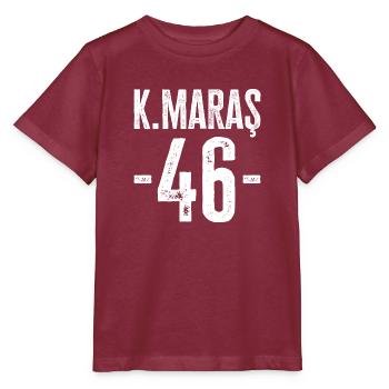 Kahramanmaraş 46 – Geschichte aus Türkiye - Stanley/Stella Kinder T-Shirt MINI CREATOR  - Burgunderrot - Vorne - Kain (125cm)