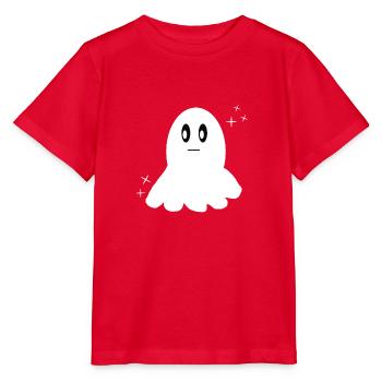 Geist mit Augen - Stanley/Stella Kinder T-Shirt MINI CREATOR  - Rot - Vorne - Jaiden (125cm)