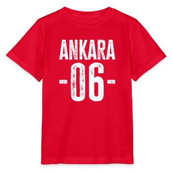 Ankara 06 – Fiers de la région de la capitale - T-shirt bio MINI CREATOR Stanley/Stella Enfant - rouge - Devant - Jaiden (125cm)