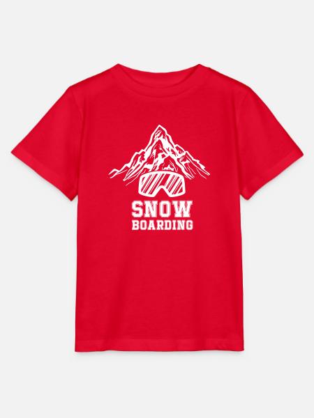 Snowboarding - Stanley/Stella Kinder T-Shirt MINI CREATOR - Rot