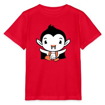 Duck Vampire Halloween Costume Bloodsucker Monster - Stanley/Stella MINI CREATOR Kids’ T-Shirt - red - Front - Jaiden (125cm)